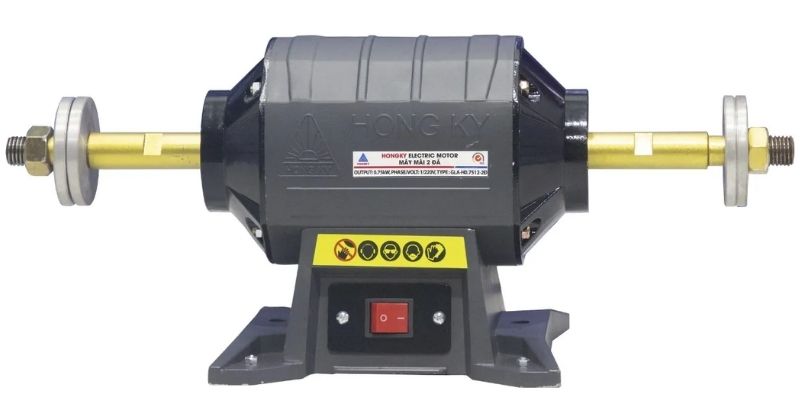 Máy mài bàn Hồng Ký thân nhôm 1Hp - GLA-H0.7512-MB tản nhiệt tốt