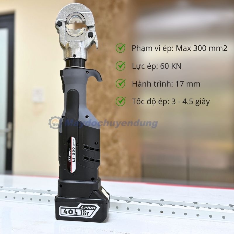 Đặc điểm nổi bật của máy ép cos thủy lực dùng pin LS-300