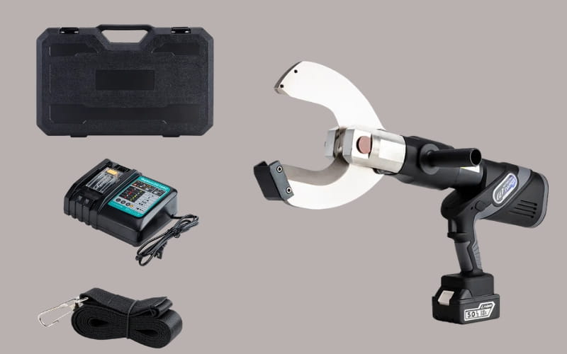 Bộ sản phẩm kìm cắt cáp thủy lực dùng pin Napot NC-105