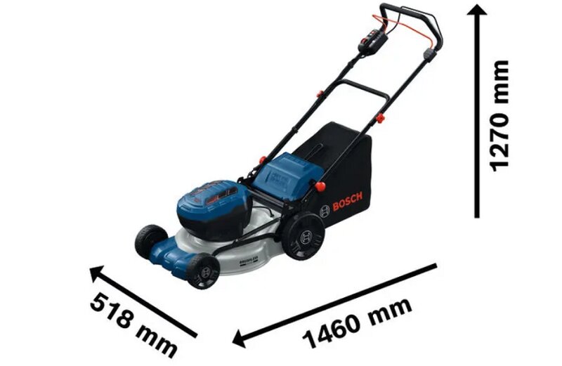 Thiết kế của Bosch GRA 18V2-46 SP rất gọn, bánh xe dễ di chuyển Thiết kế của Bosch GRA 18V2-46 SP rất gọn, bánh xe dễ di chuyển