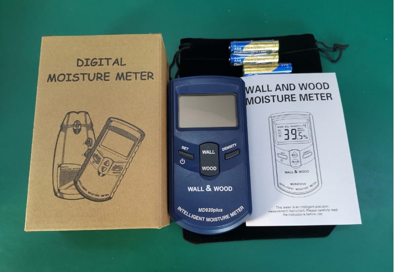 Bộ sản phẩm máy đo độ ẩm đa năng Total Meter MD920plus