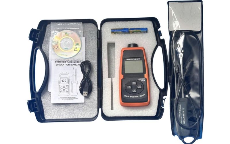 Bộ sản phẩm máy đo độ ẩm ngũ cốc Total Meter MD7822USB