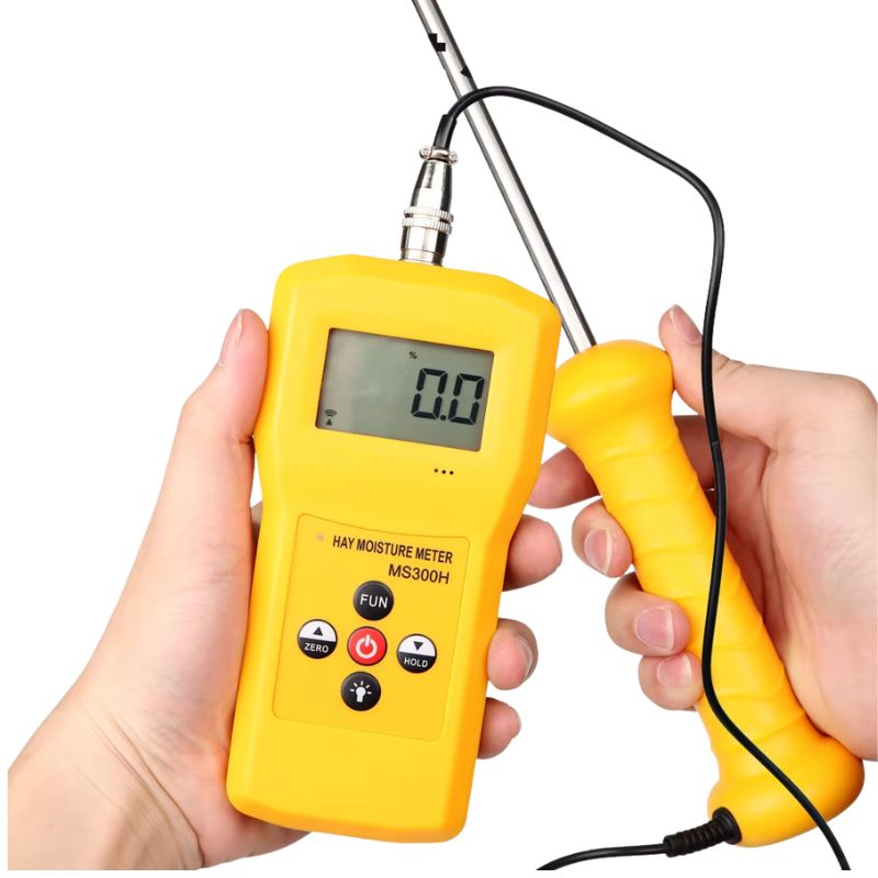 Total Meter MS300H đo độ ẩm dải 0–80%, đầu dò kim đơn nhỏ gọn