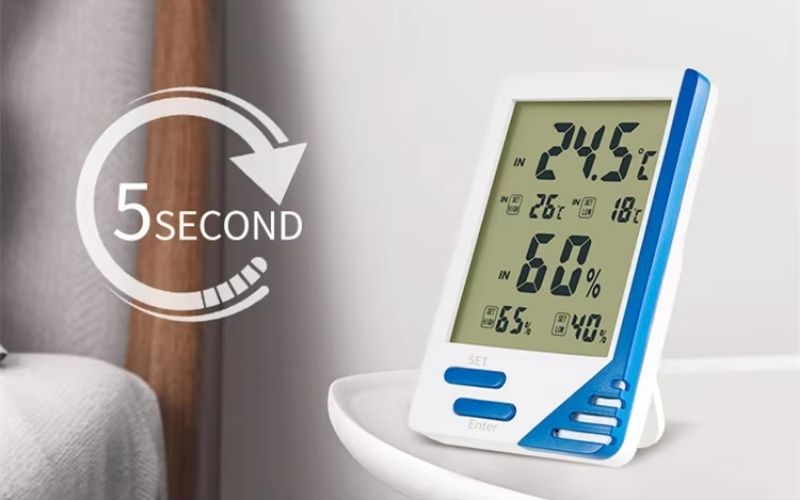 Nhiệt ẩm kế Total Meter AL-6 thiết kế nhỏ gọn, cập nhật kết quả sau 5 giây