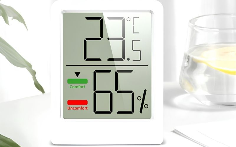 Nhiệt ẩm kế Total Meter D3 hỗ trợ đo nhiệt độ từ -10°C đến 50°C (+14°F đến +122°F)