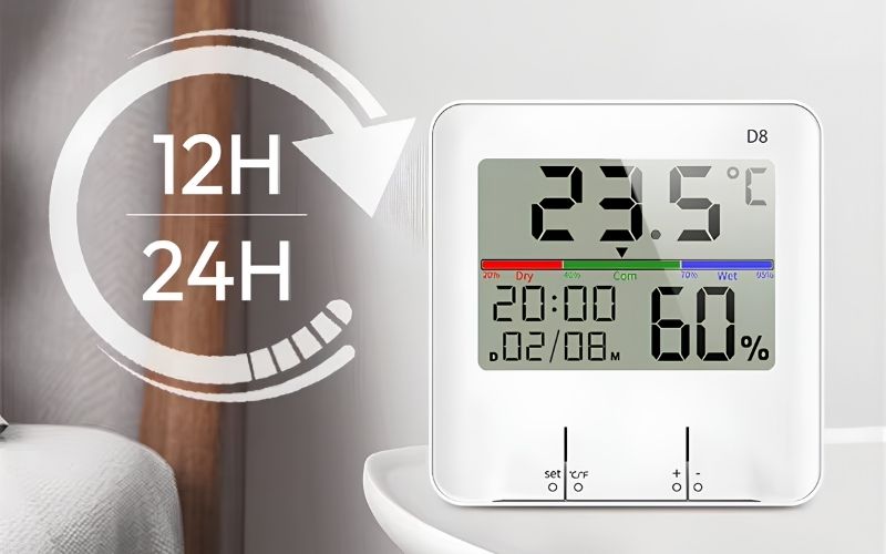 Nhiệt ẩm kế Total Meter D8 đa dạng các chức năng thông minh