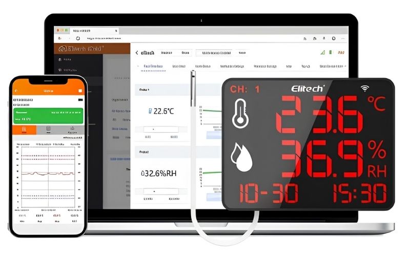 Nhiệt ẩm kế tự ghi Elitech DR-230W