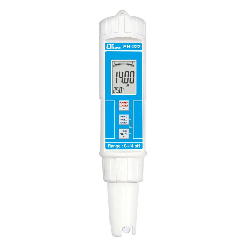 Lutron PH-222 thiết kế nhỏ gọn,tích hợp điện cực pH PE-12 tiện lợi