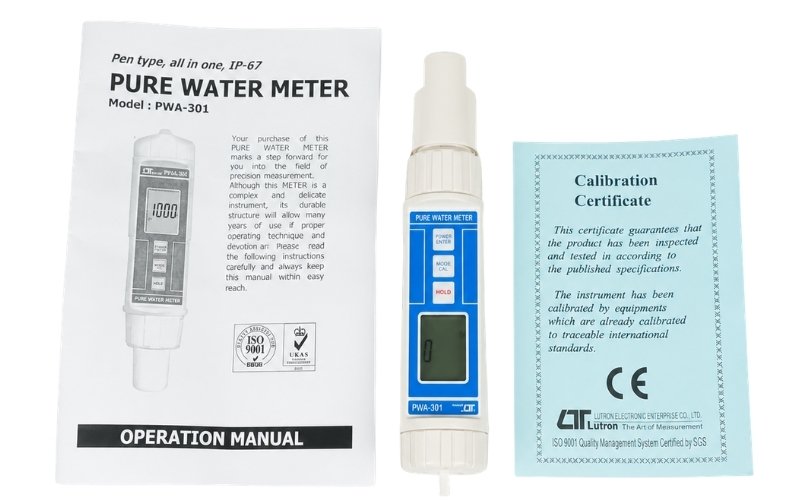 Bút độ dẫn điện EC của nước tinh khiết Lutron PWA-301 chính hãng
