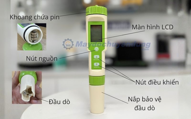 Bút đo 4 in 1 PH/ORP/H2/TEMP COM-200