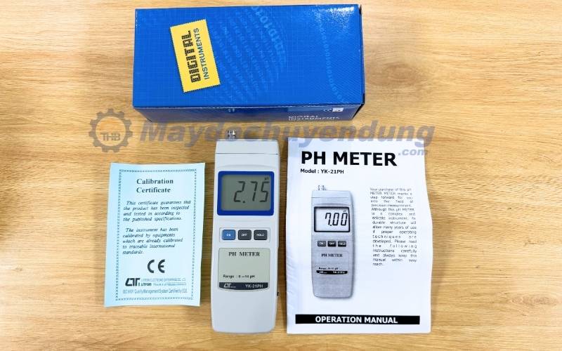 Bộ sản phẩm máy đo pH cầm tay Lutron YK-21PH