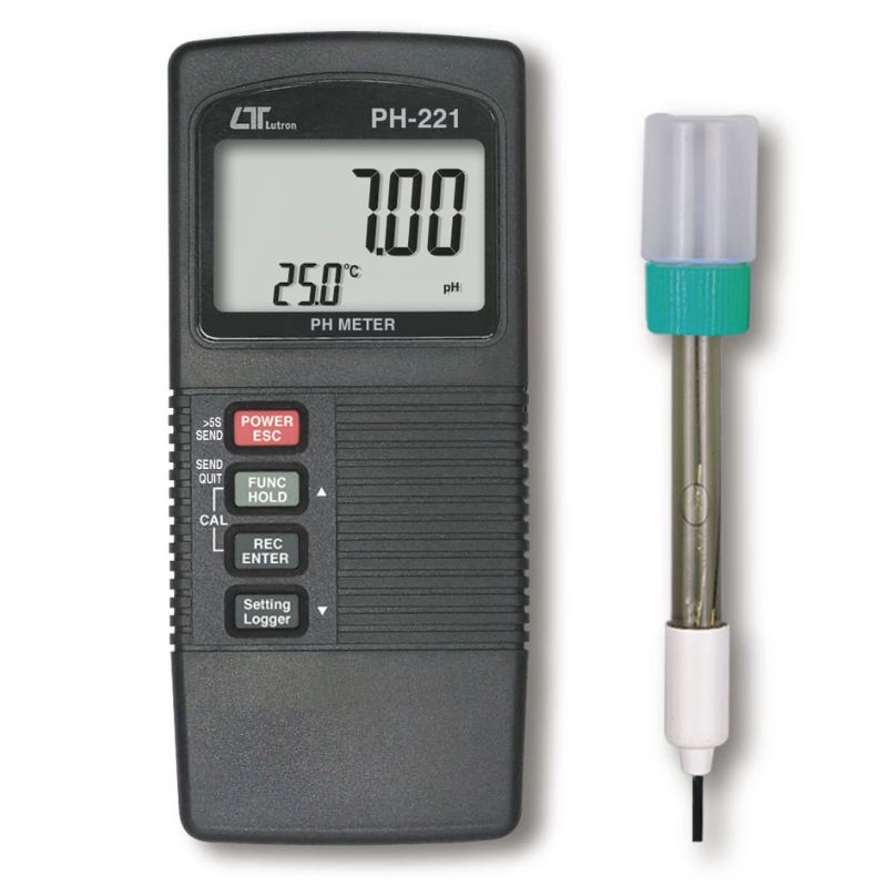 Lutron PH-221 đo pH dải 0 - 14.00 pH, độ chính xác ±(0.02 pH+ 2d)