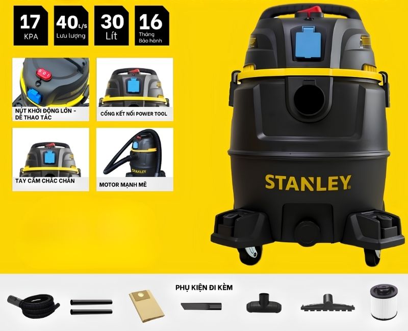Stanley SXV19403PE-8AB công suất mạnh, kết nối được với các dụng cụ điện khác