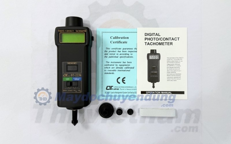 Máy đo tốc độ vòng quay tiếp xúc và không tiếp xúc Lutron DT-2236 chính hãng