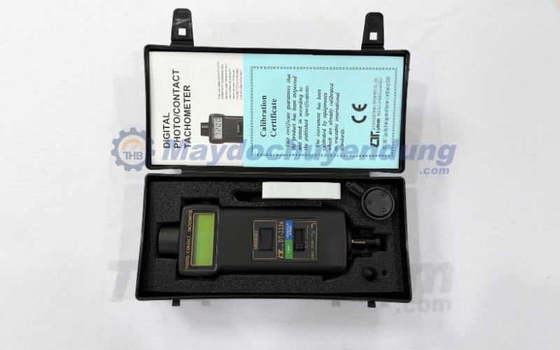 Bộ sản phẩm máy đo tốc độ vòng quay tiếp xúc và không tiếp xúc Lutron DT-2236