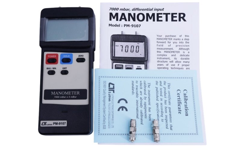 Máy đo chênh áp 7000 mbar Lutron PM-9107 chính hãng