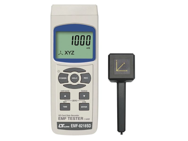 Lutron EMF-8218SD thiết kế nhỏ gọn, cảm biến đầu dò rời tiện dụng