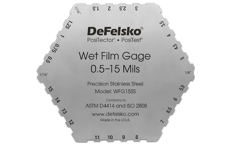 DeFelsko WFG15SS thiết kế nhỏ gọn, dải đo 0.5 - 15 mils