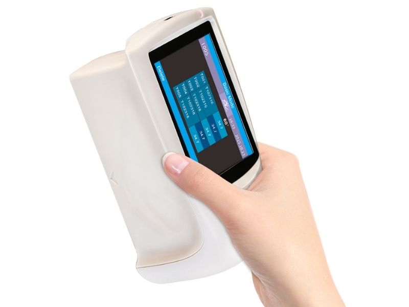 Máy đo độ bóng 3NH NHG60M sở hữu thiết kế dạng cầm tay gọn nhẹ