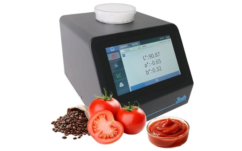Máy đo quang phổ 3nh PS808CT sở hữu bộ nhớ đến 1,000 mẫu chuẩn và 30,000 mẫu thử nghiệm