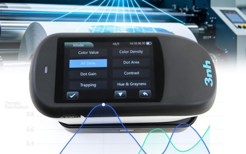 Máy đo quang phổ mật độ 3nh TS1050 có chức năng quét mật độ để đánh giá chất lượng toàn khổ