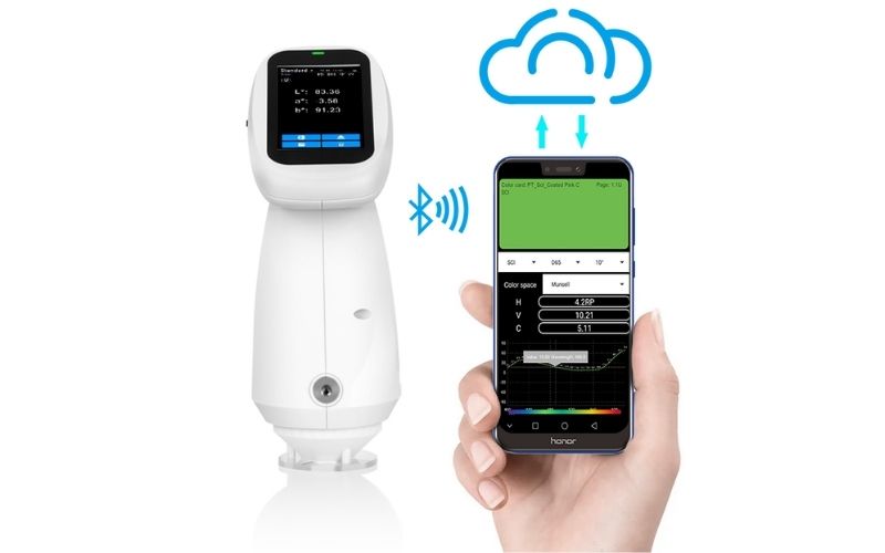 Máy so màu quang phổ 3nh PS2050 có thể kết nối trực tiếp với điện thoại