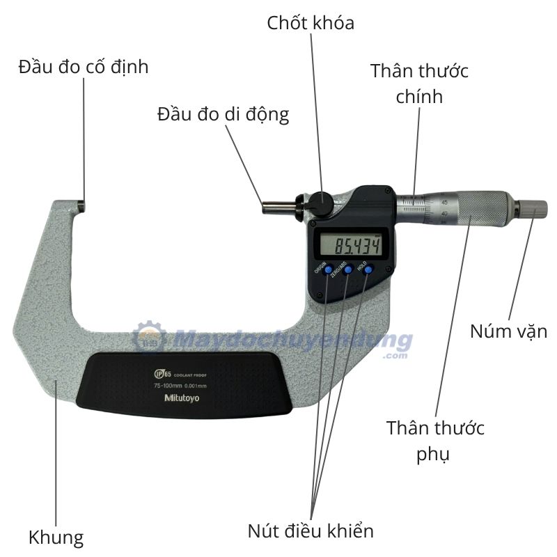 Panme đo ngoài điện tử Mitutoyo 293-233-30 thiết kế nhỏ gọn