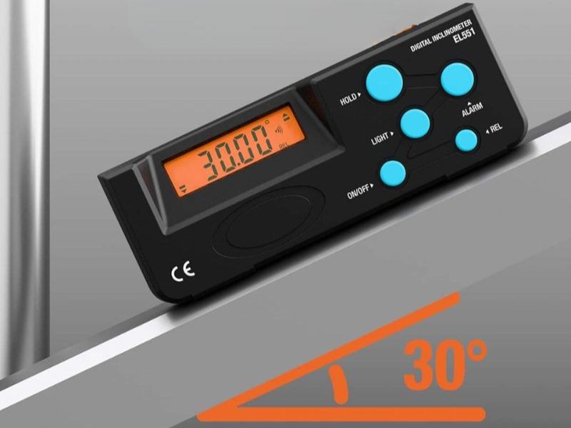Máy đo góc kỹ thuật số Total Meter EL551A thiết kế dạng cầm tay nhỏ gọn