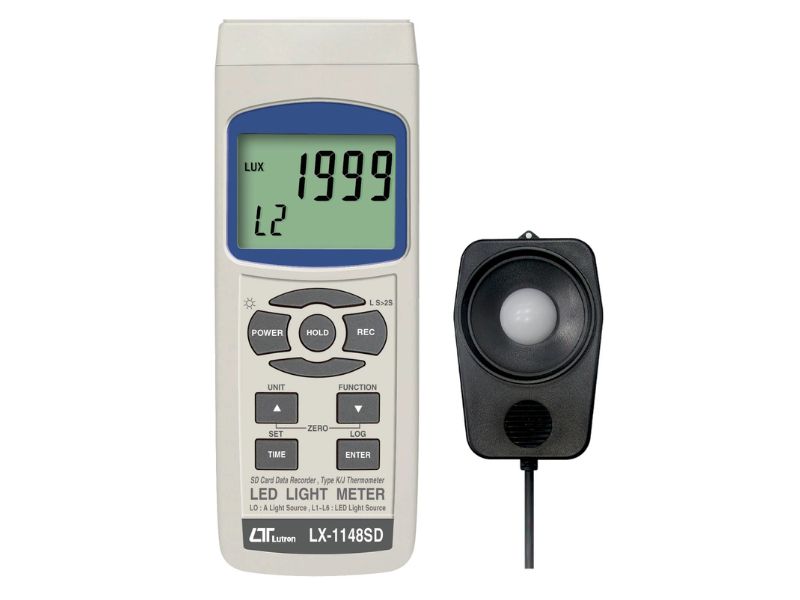 Lutron LX-1148SD đo chính xác 10 loại nguồn sáng, độ chính xác cao
