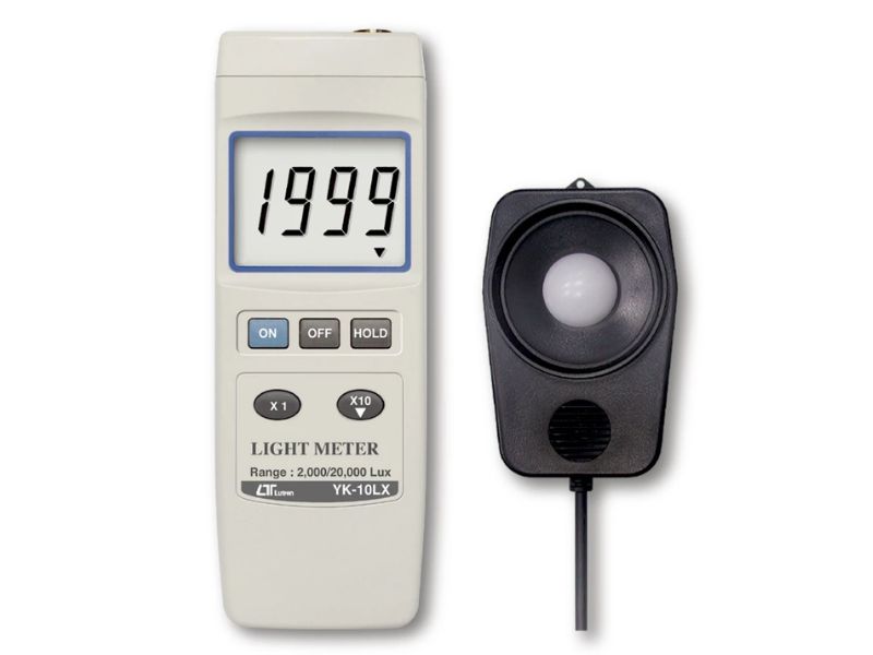 Lutron YK-10LX dải đo đến 19.990 Lux, độ chính xác ±5%