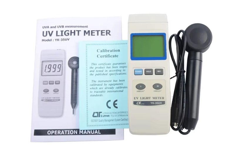 Bộ sản phẩm máy đo ánh sáng tia UV Lutron YK-35UV