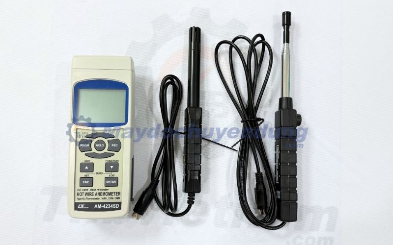 Lutron AM-4234SD ghi dữ liệu 99 vị trí đo trên thẻ SD