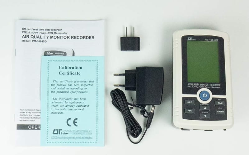 Bộ sản phẩm máy đo chất lượng không khí Lutron PM-1064SD
