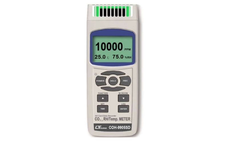 Máy đo khí CO, độ ẩm và nhiệt độ Lutron COH-9905SD