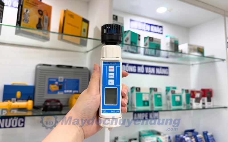 Máy đo khí Oxy O2 Lutron PO2-250 thiết kế nhỏ gọn, tối ưu cho việc sử dụng