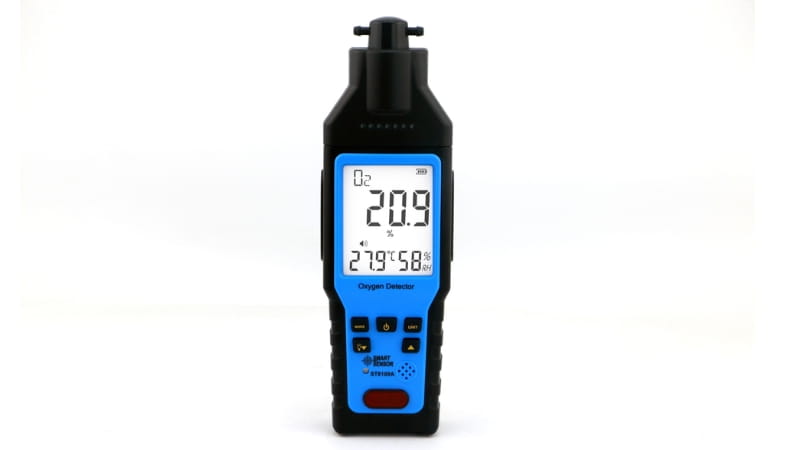 Máy đo khí oxy Smartsensor ST8100A sở hữu kiểu dáng cầm tay nhỏ gọn 