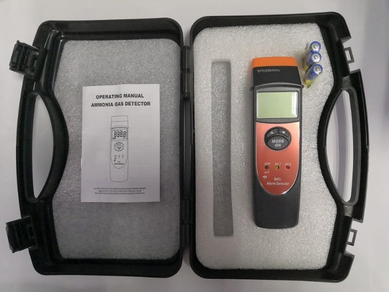 Bộ sản phẩm máy đo khí cầm tay Total Meter SPD209/NH₃