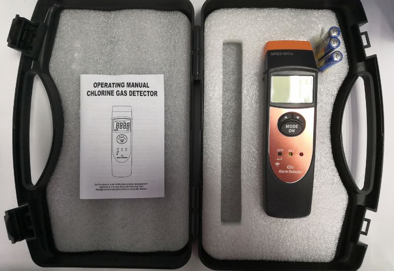 Bộ sản phẩm máy đo khí cầm tay Total Meter SPD210/CL₂