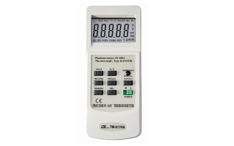 Nhiệt kế chính xác cao loại K/J/R/E/T Lutron TM-917HA