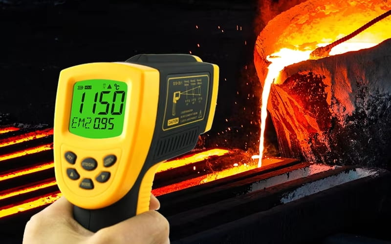 SmartSensor AR872D+ có thể tùy chỉnh độ phát xạ linh hoạt theo từng vật liệu 