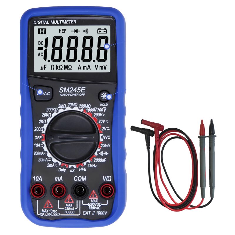 Đồng hồ vạn năng Total Meter SM245E đo điện áp DC từ 200mV đến 1000V