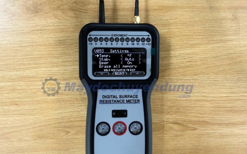 Màn hình OLED của máy đo điện trở bề mặt Desco 19290