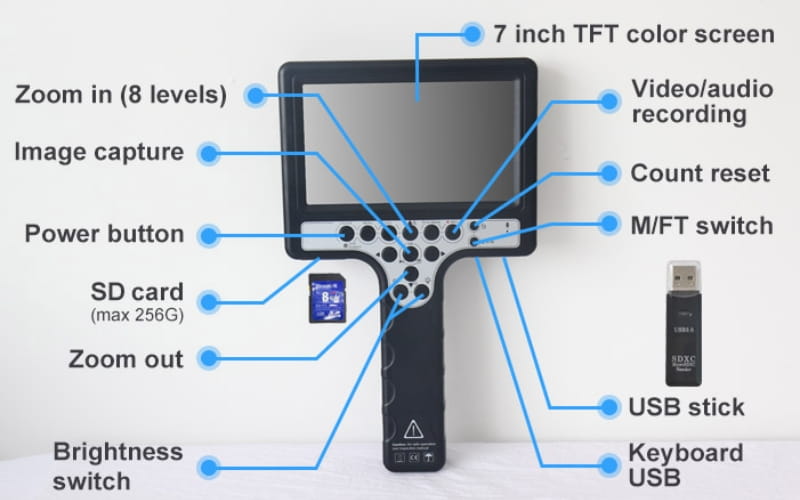 Màn hình và hệ thống điều khiển của Wopson WPS-B1-C23H