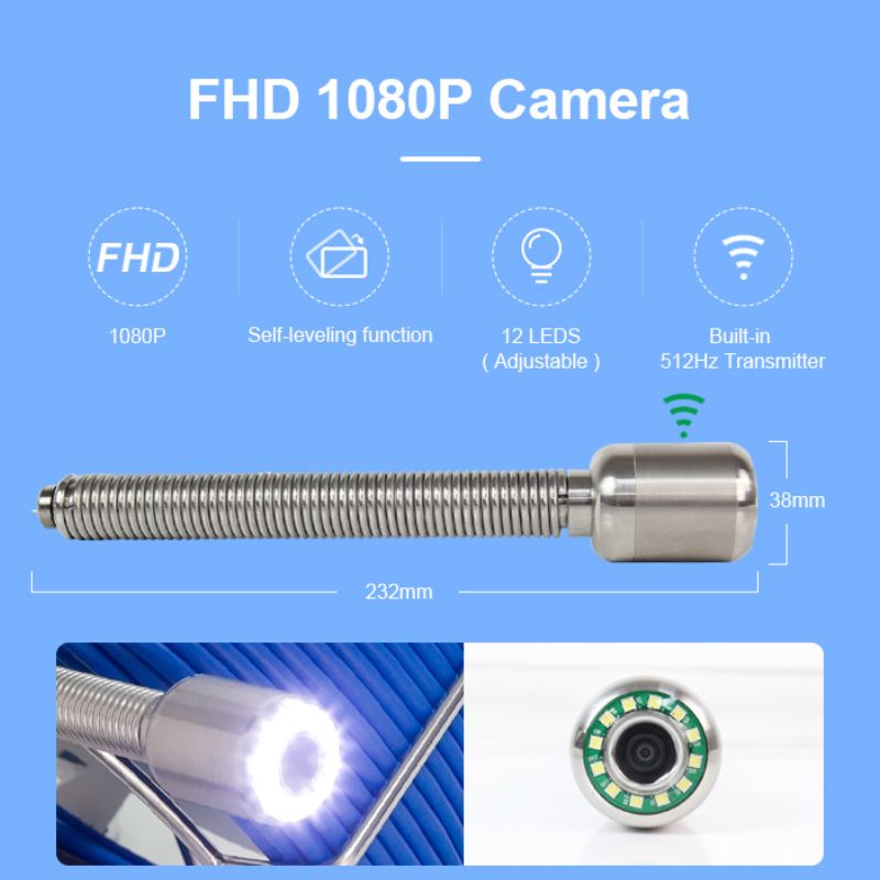 Wopson WPS-FH2-C38FH sở hữu camera đường kính 38mm, Full HD độ phân giải cao