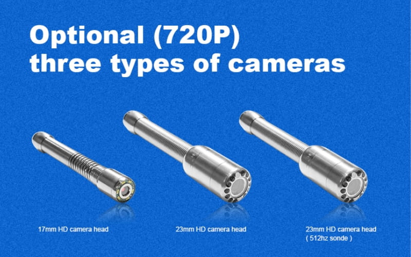 Wopson WPS-HD3-C38H hỗ trợ nhiều loại đầu camera với kích thước khác nhau