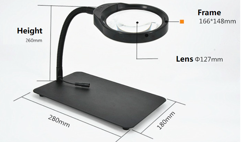 Kính lúp để bàn PDOK PD-032C Kính lúp để bàn PDOK PD-032C