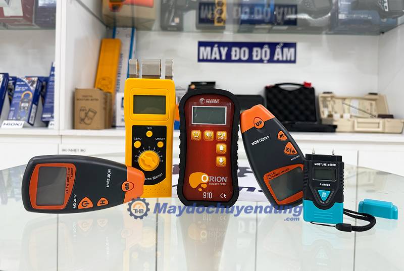 Máy đo độ ẩm vật liệu gỗ, giấy, mùn cưa, bê tông