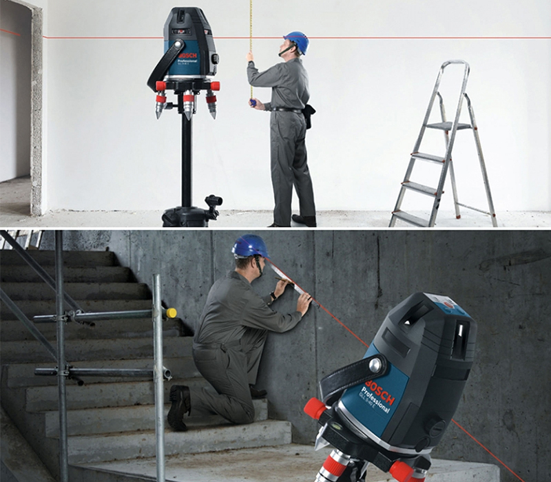 Sử dụng máy cân mực laser GLL 5-40 (kèm chân) Sử dụng máy cân mực laser GLL 5-40 (kèm chân)