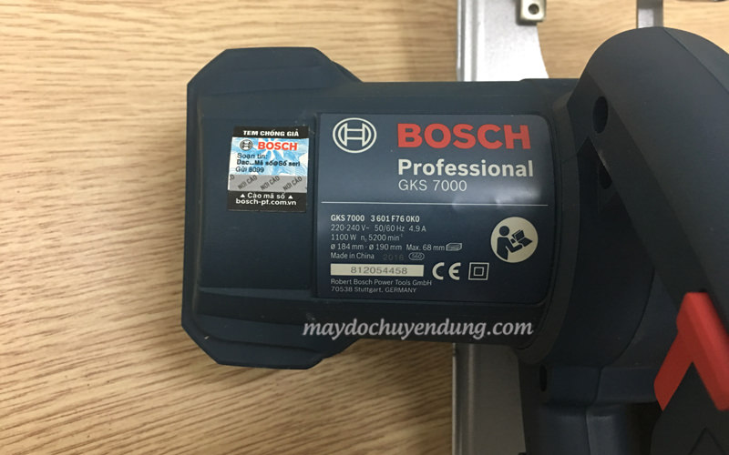 Thông số trên máy cưa gỗ GKS 7000