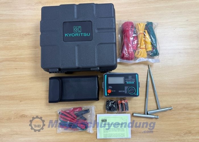 Bộ sản phẩm đồng hồ đo điện trở đất Kyoritsu 4105AH
